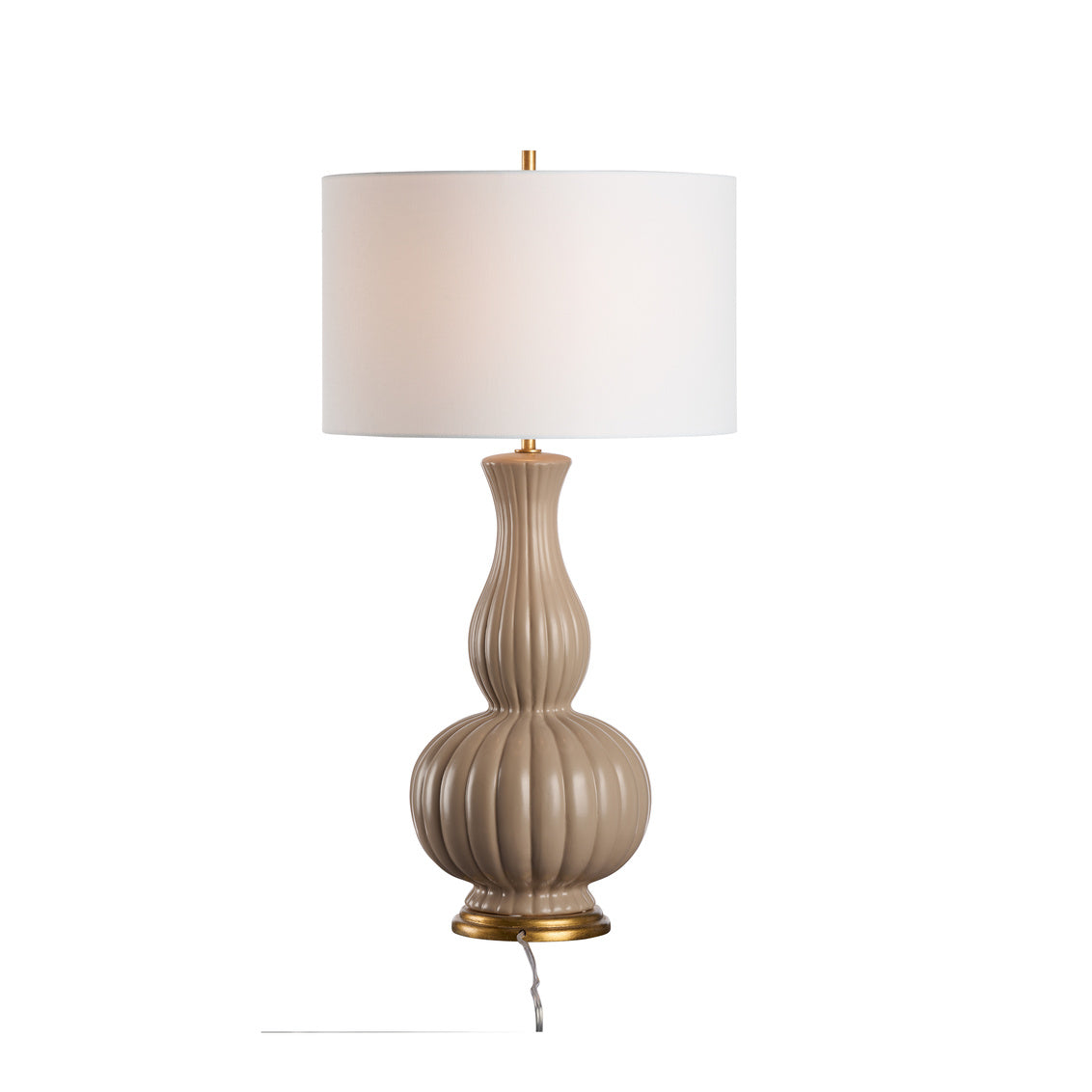 Augusta Lamp - Sand in 34 / Ceramic/Porcelain - Chelsea House