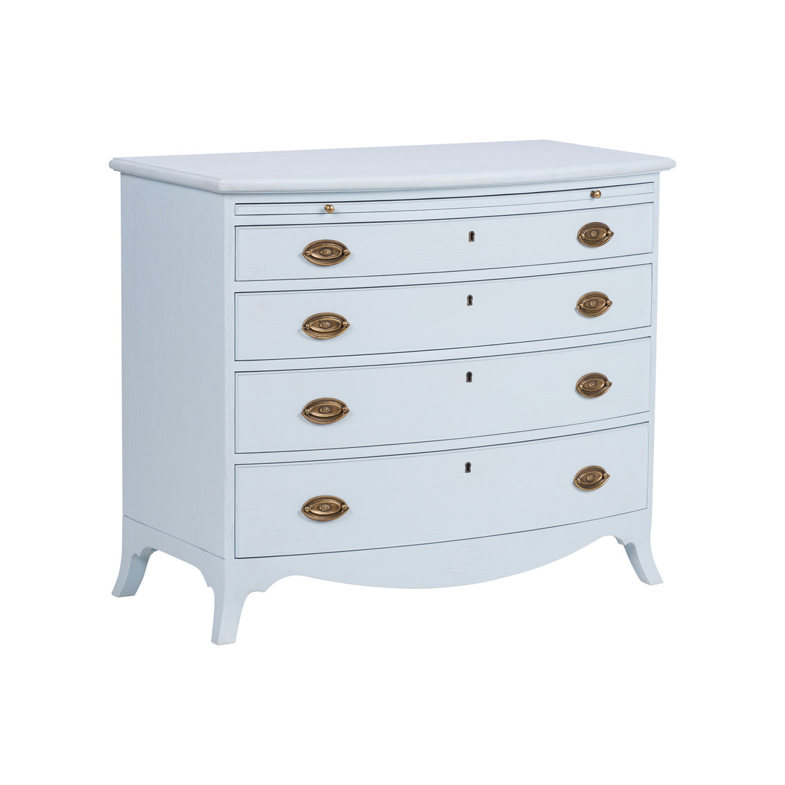 Oxford Bowfront Chest-Blue