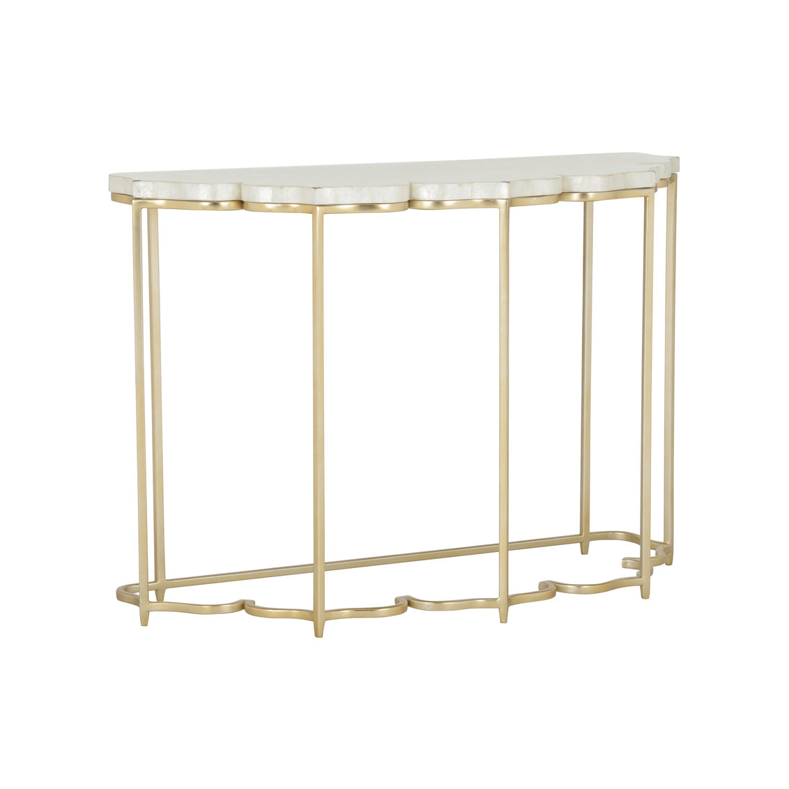 Lotus Flower Console in 32.5 / Metal - Chelsea House