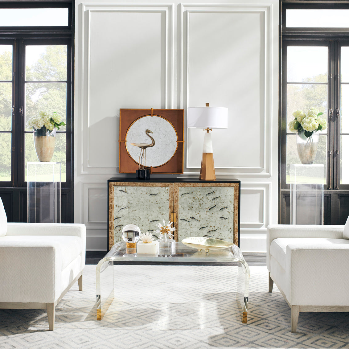 Waterfall Coffee Table in 18 / Acrylic - Chelsea House