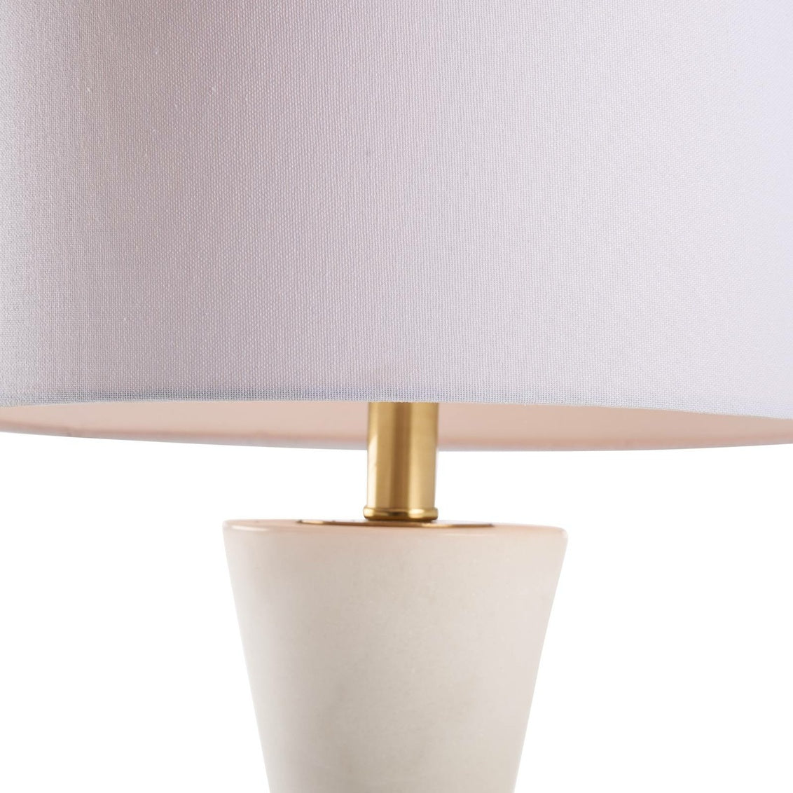 Elin Table Lamp in Natural White/Antique Brass / Marble - Chelsea House