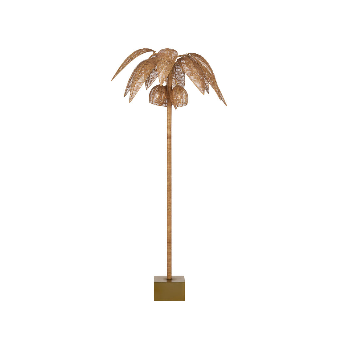 Palm Tree Floor Lamp in Natural / Rattan - Chelsea House