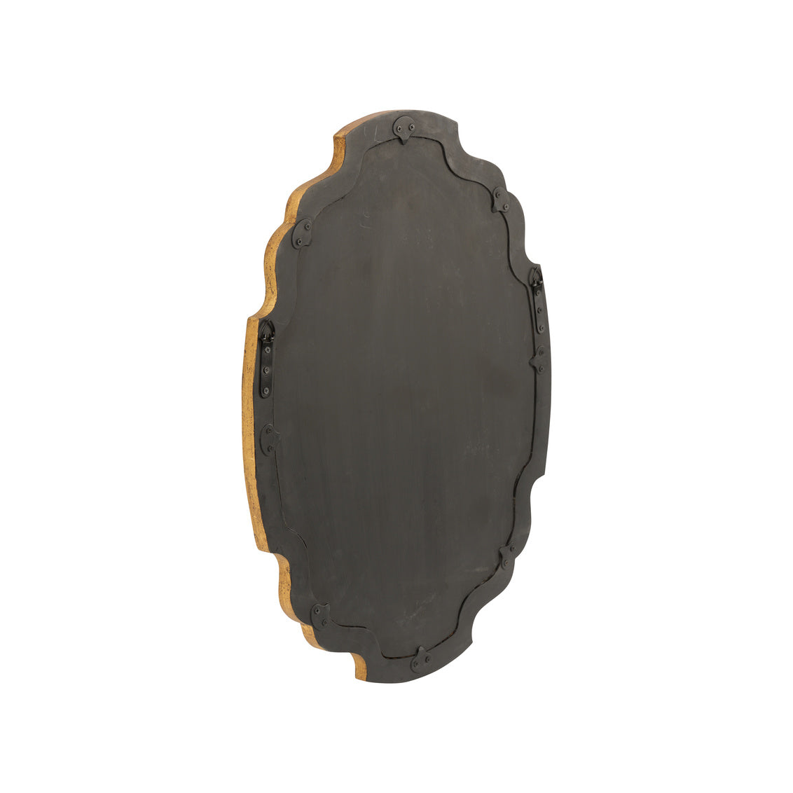 Kaia Mirror in Aged Gold/Plain/Clear / Wood - Chelsea House