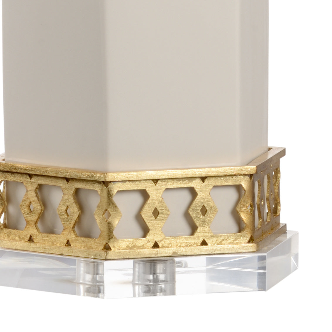 Miriam Table Lamp - White in 33 / Ceramic/Porcelain - Chelsea House