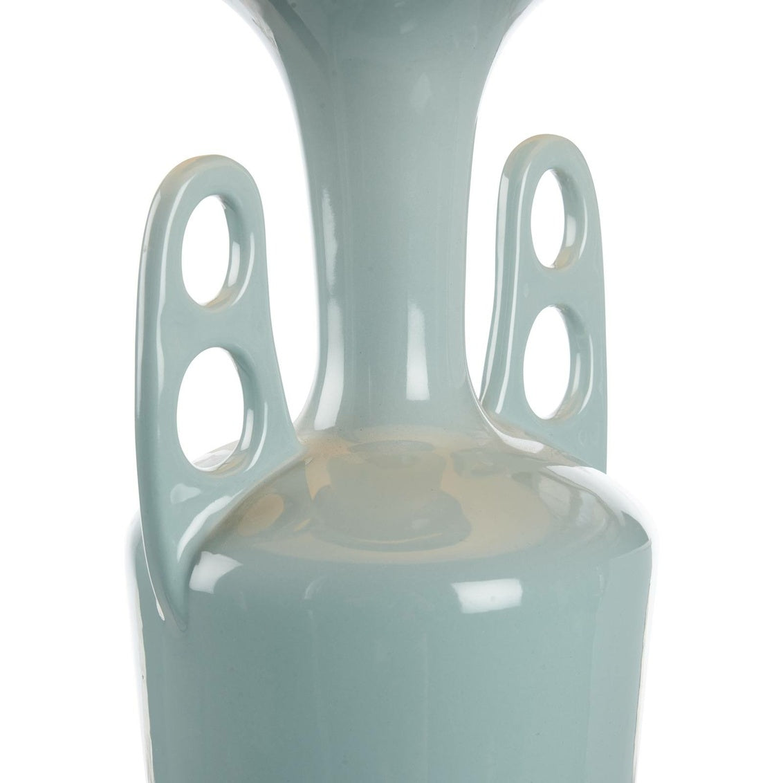 Neoclassical Lamp - Pale Blue in Pale Blue Glaze / Ceramic/Porcelain - Chelsea House