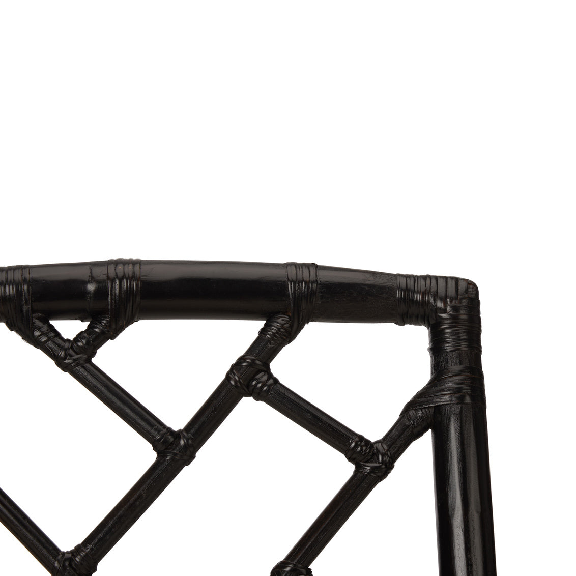 Chippendale Bamboo Chair - Cracked Pepper in 35 / Rattan - Chelsea House