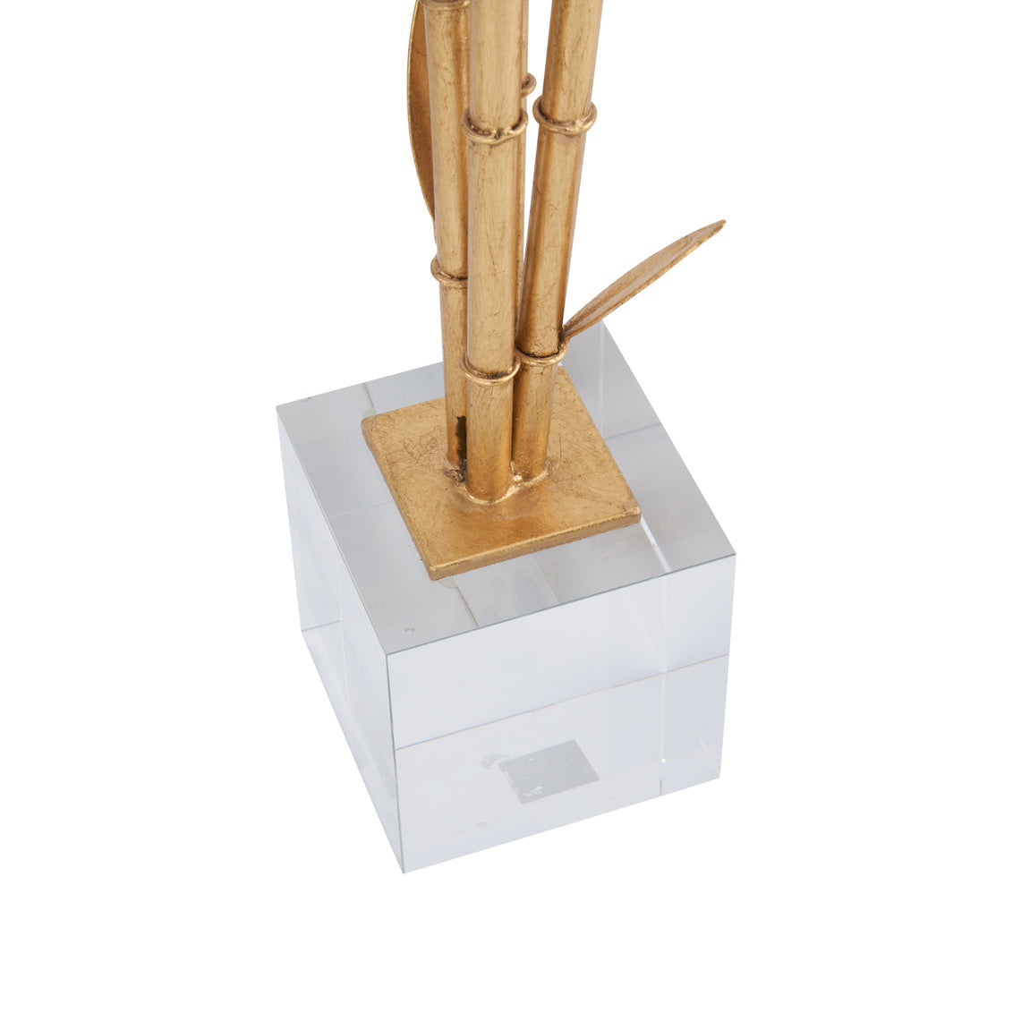 Bamboo on Stand in Clear/Gold Leaf / Crystal - Chelsea House