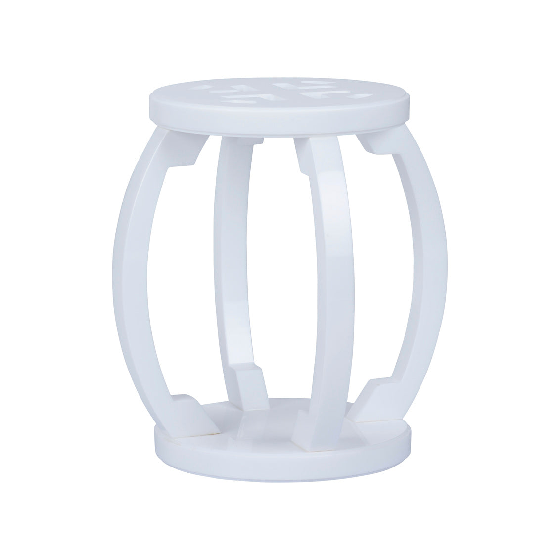 Lucite Garden Stool - White