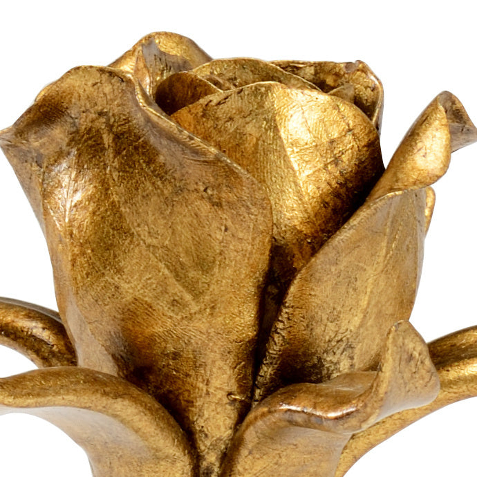 Small Rose On Stand - Gold in 9 / Porcelain - Chelsea House