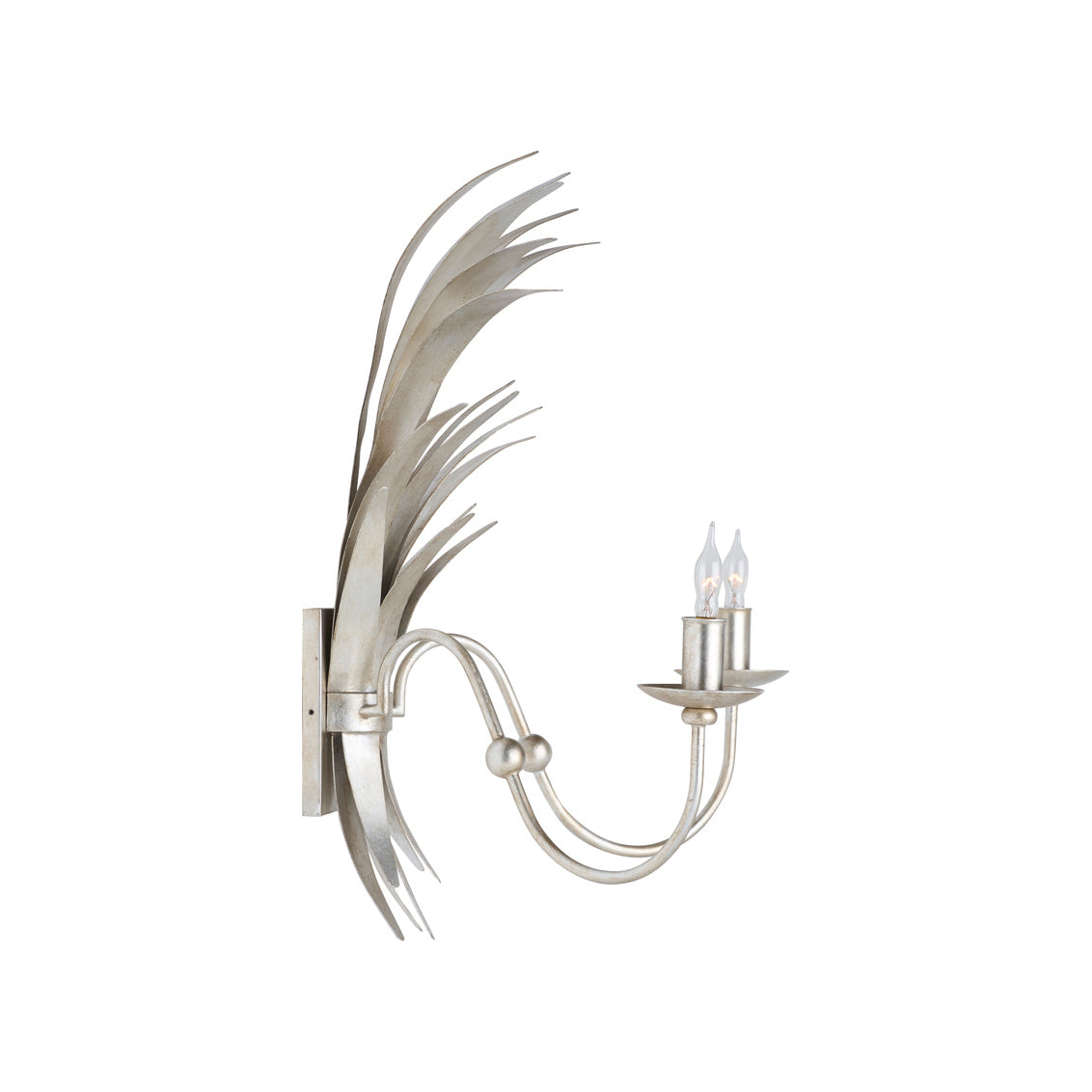 Wheat Sconce - Silver Electrified in Antique Silver Leaf / Metal - Chelsea House