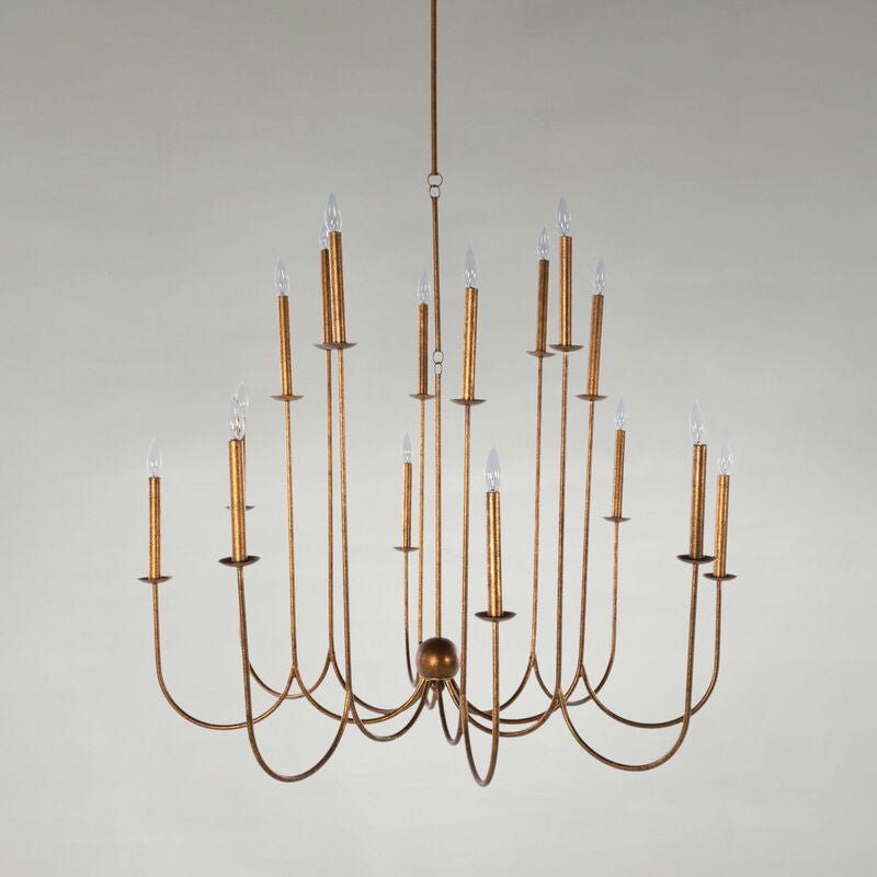Snow Chandelier - Gold