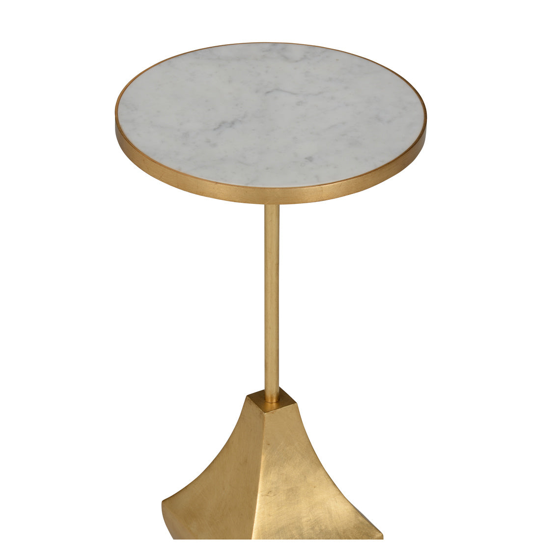 Essex Drinks Table - White Marble in 24 / Metal - Chelsea House