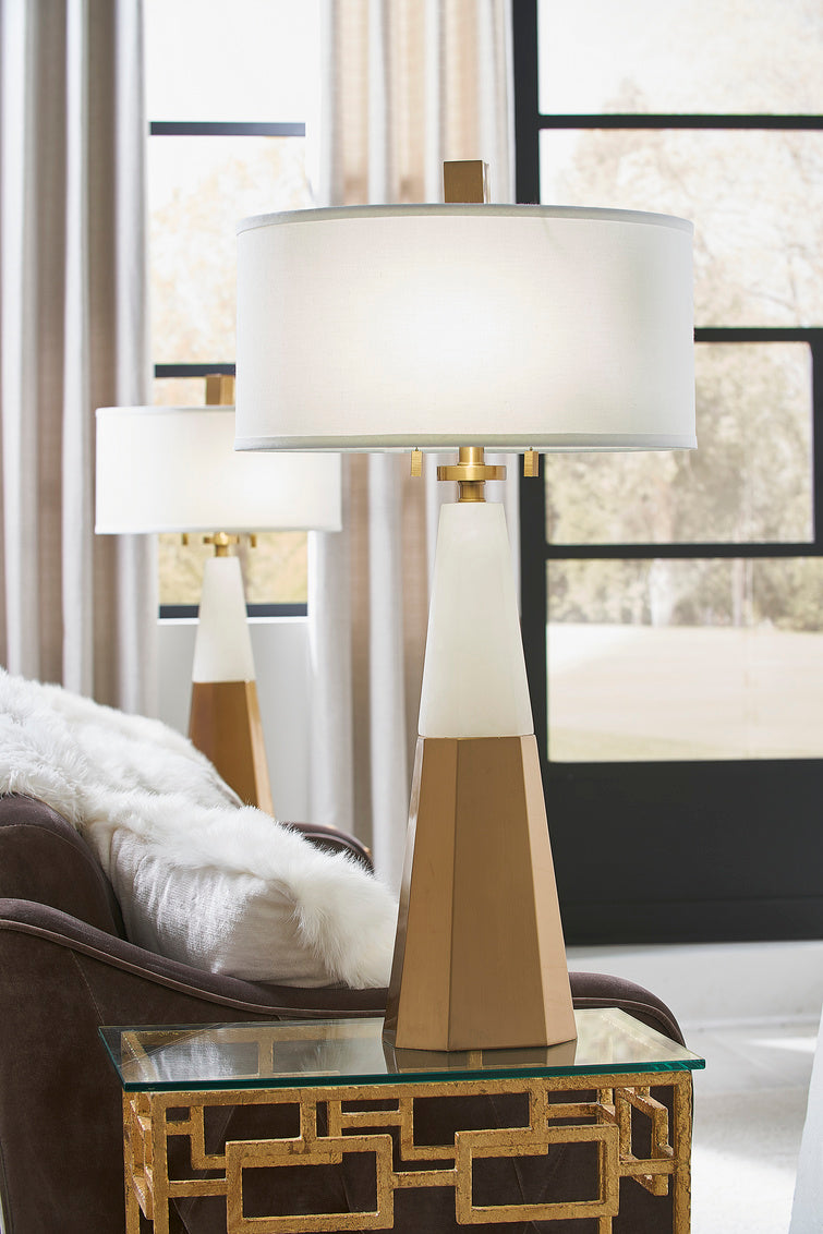 Winfield Lamp - Alabaster in 34.5 / Alabaster - Chelsea House