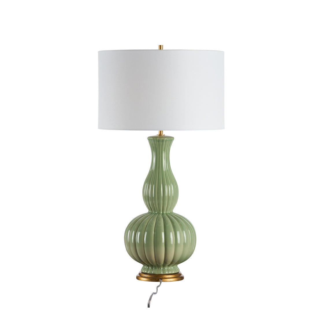 Augusta Lamp - Olive in 34 / Ceramic/Porcelain - Chelsea House