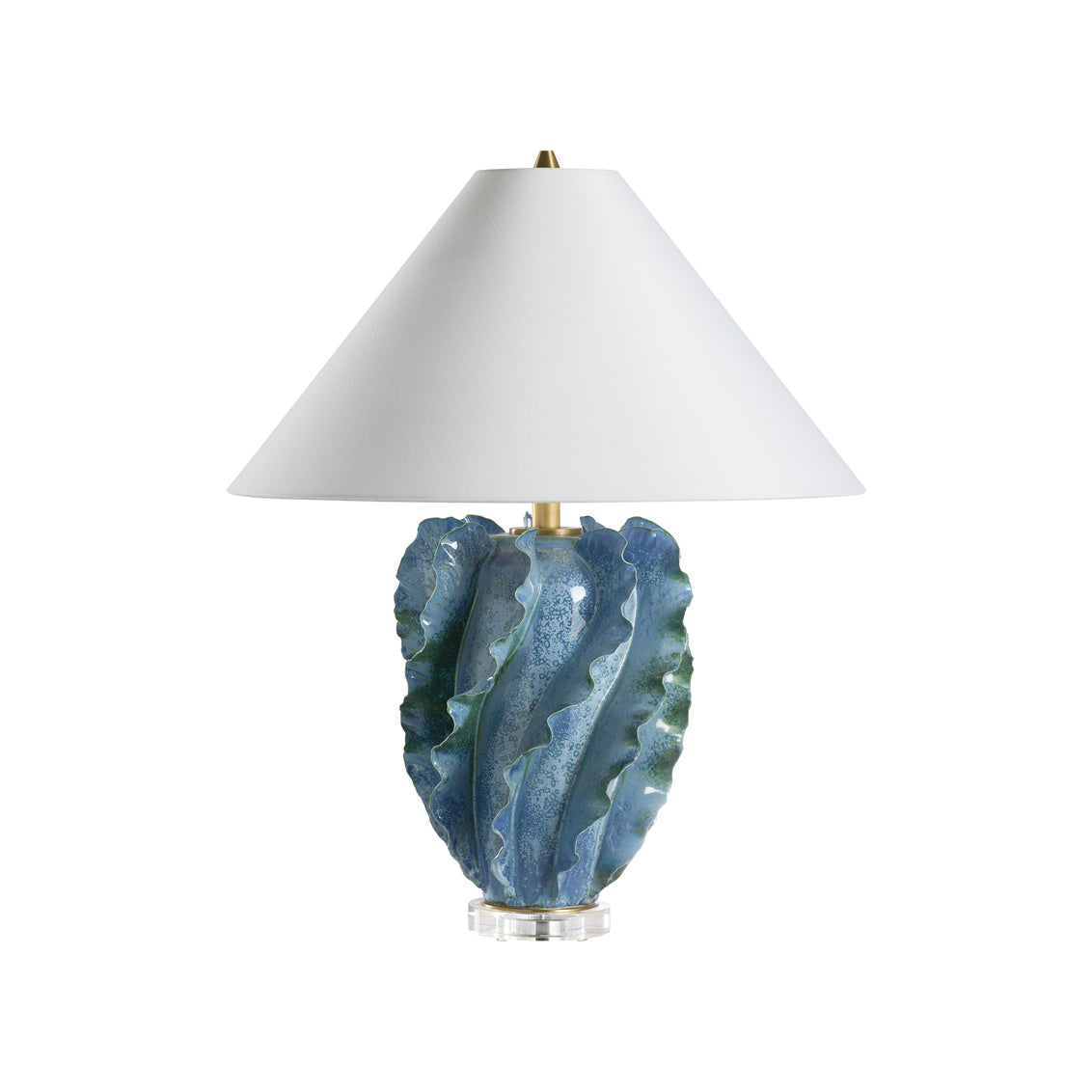 Ocean Waves Table Lamp in 27 / Ceramic/Porcelain - Chelsea House