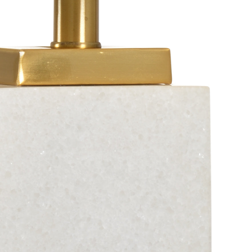 White Kennedy Marble Lamp in 27.5 / Marble - Chelsea House