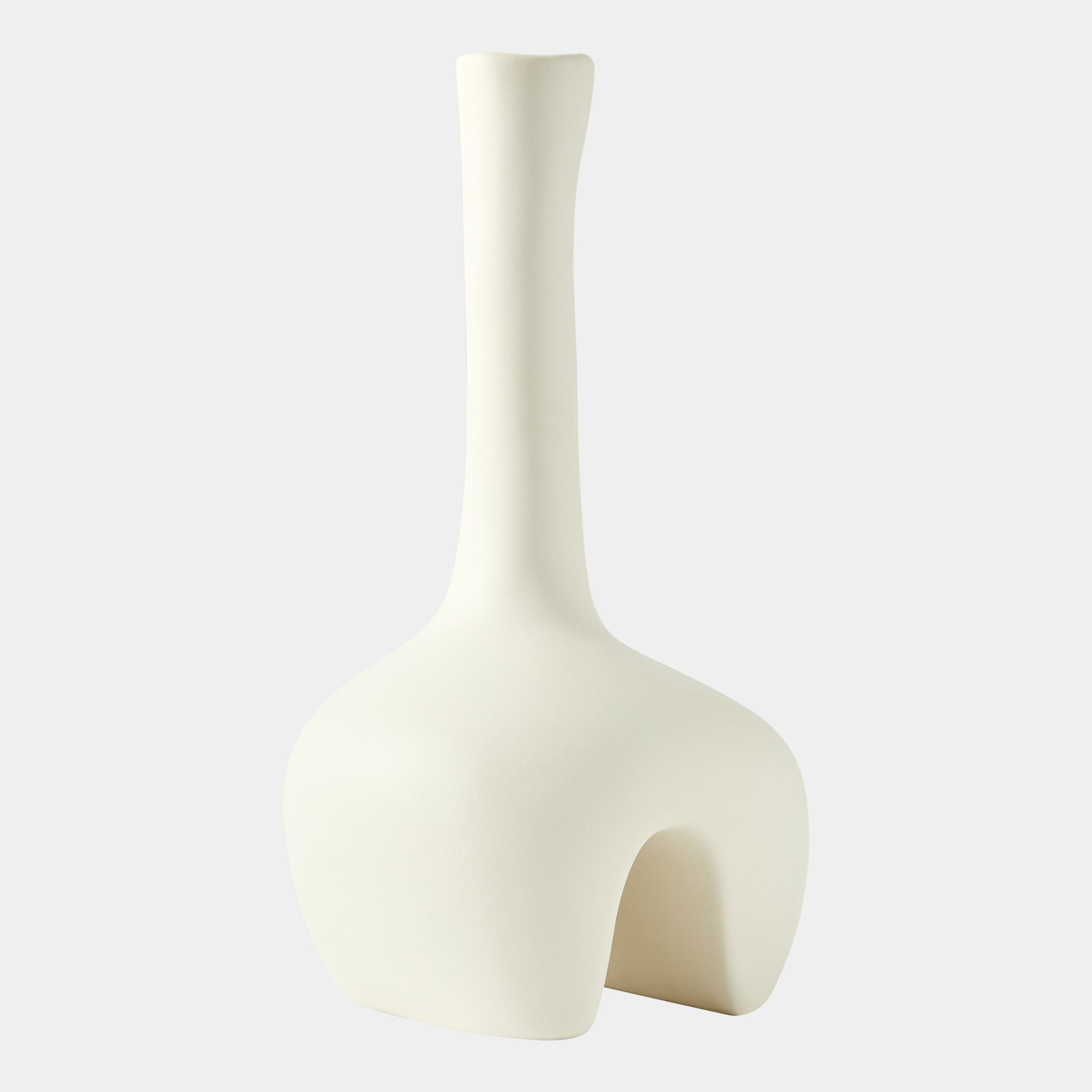 Adama Vase-White-Short