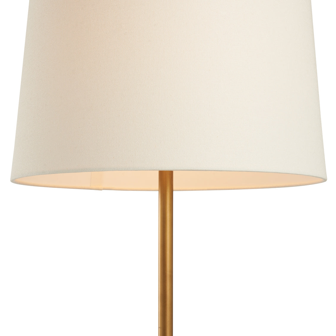 Lambeth Floor Lamp - Brown Marble in Natural Brown/Antique Brass / Marble - Chelsea House
