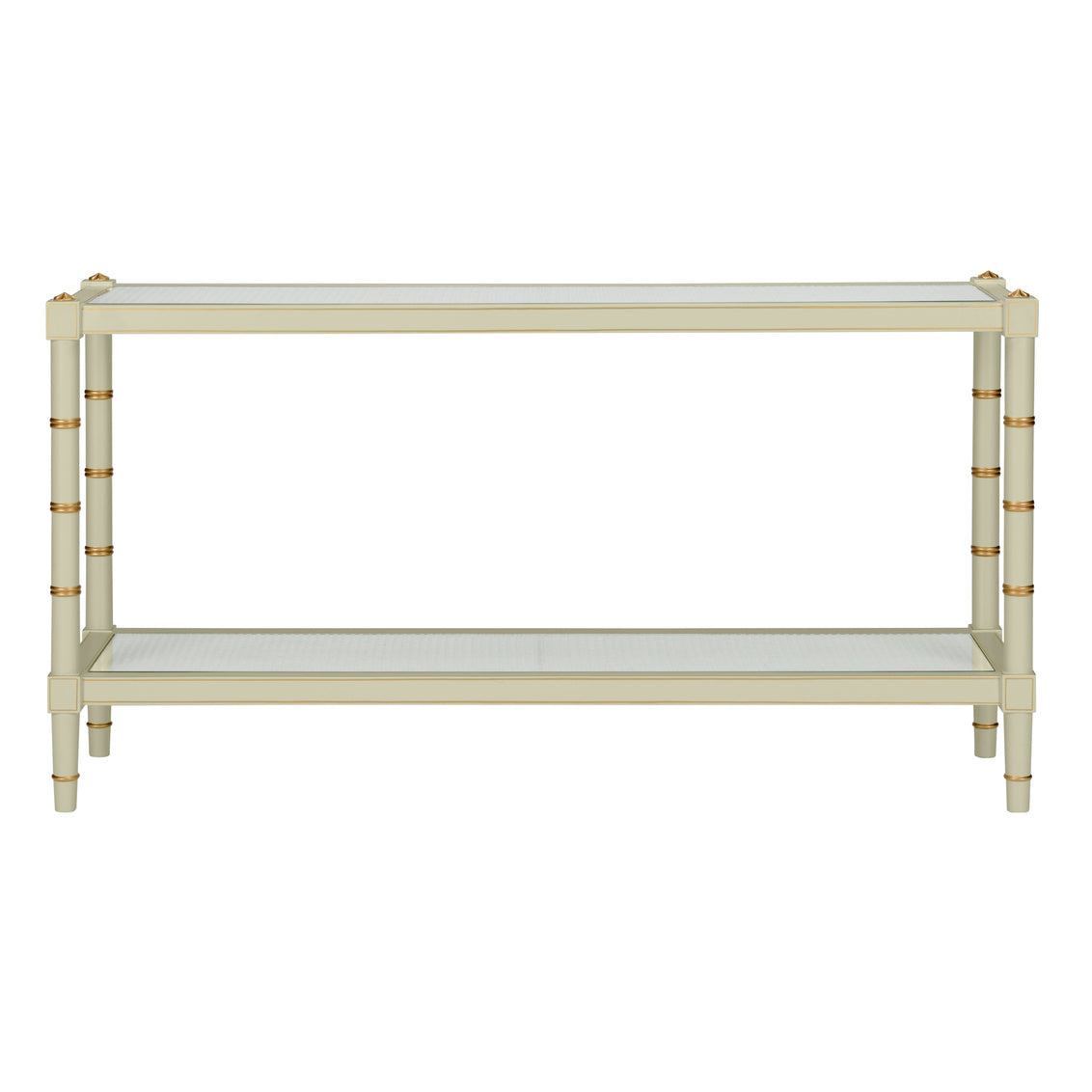 Conner Cane Console - Green