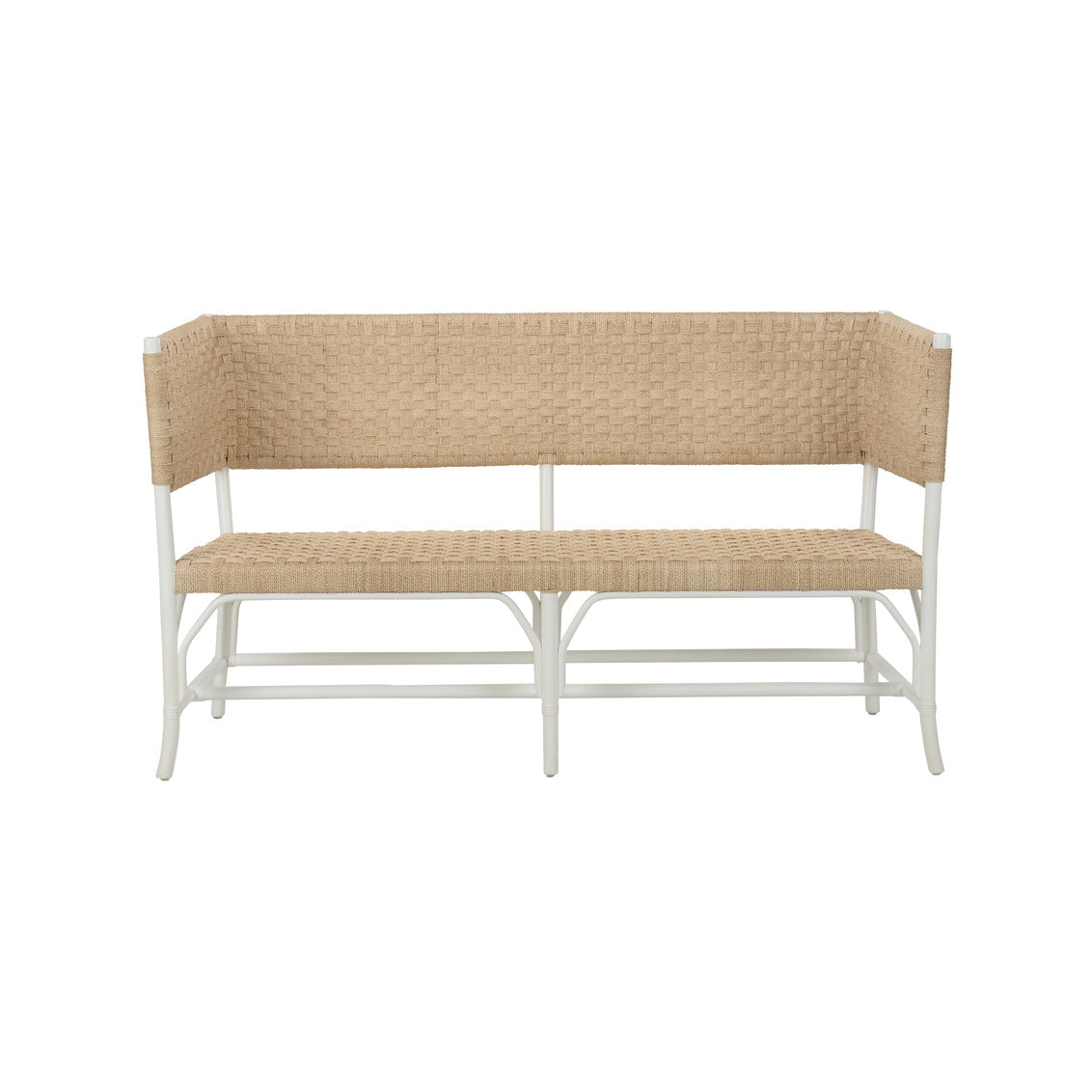 Wrightsburg Bench - White in 36 / Abaca - Chelsea House