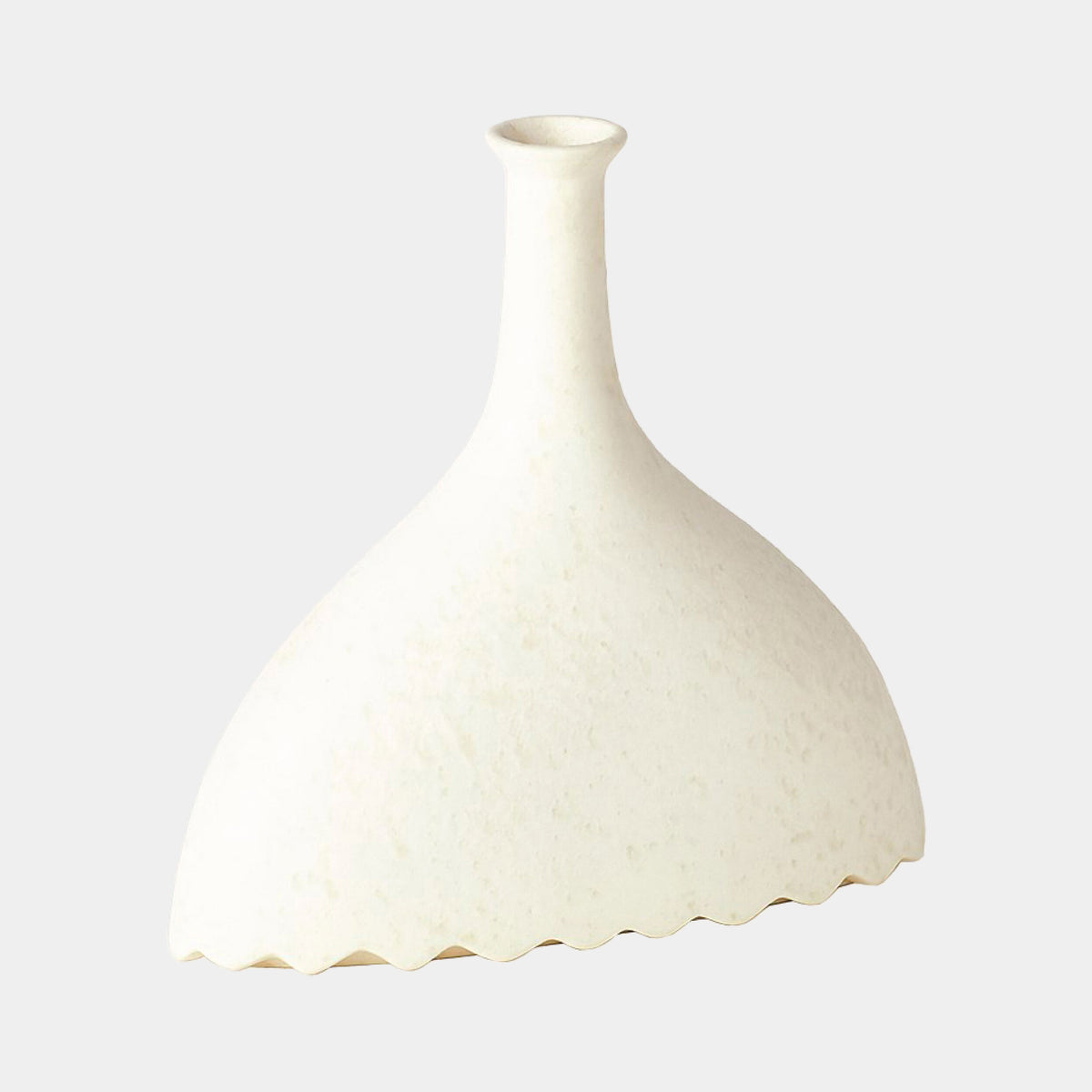 Noelle Geometric Vase-White