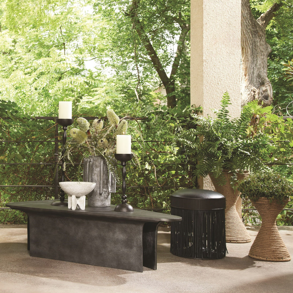 Normandie Vase-Dark Gray