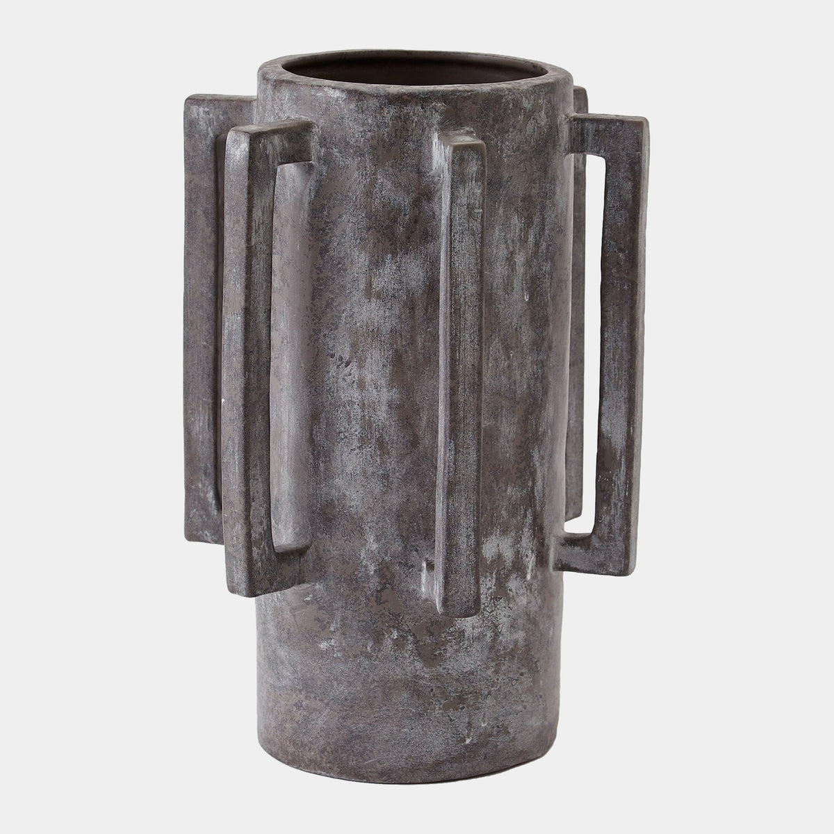 Normandie Vase-Dark Gray