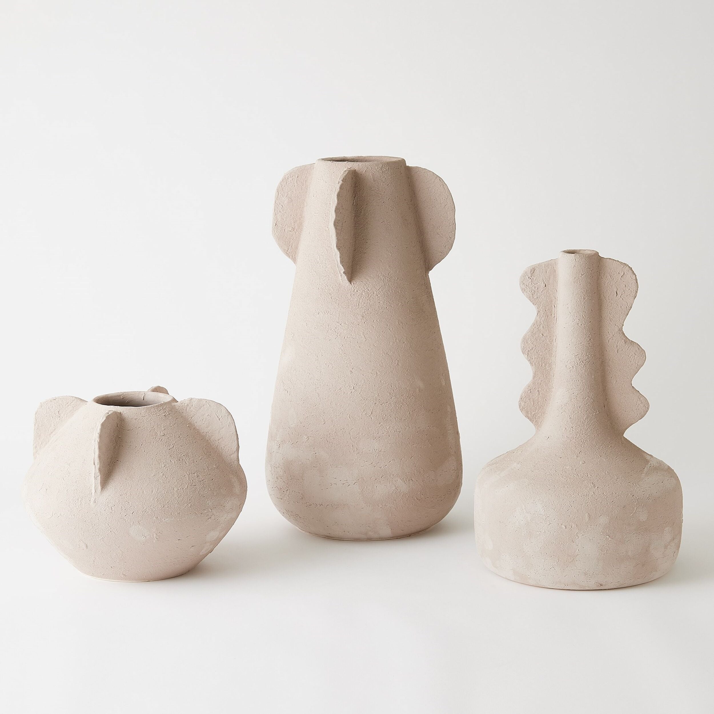 Anouar Vase-Buff-Sm