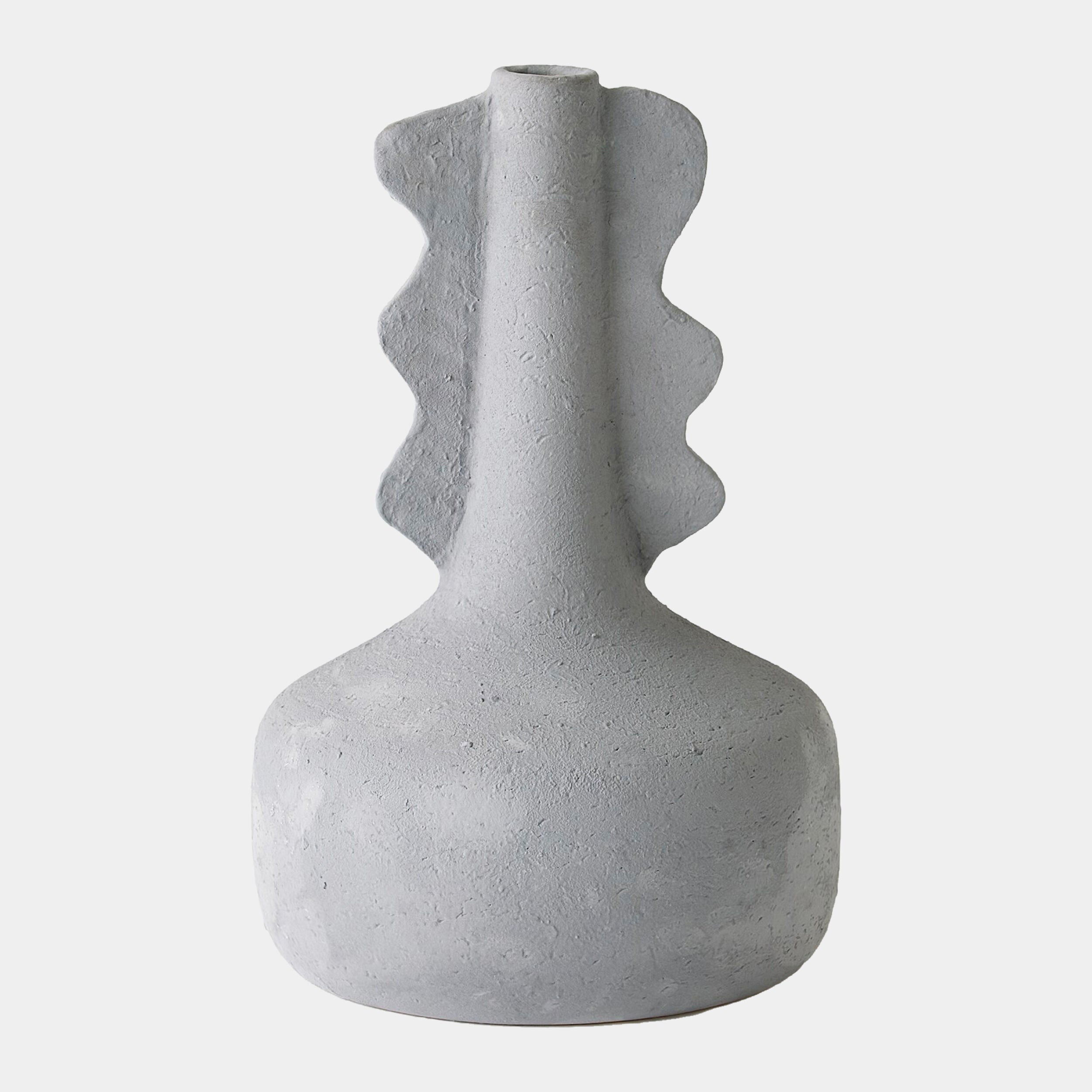 Anouar Vase-Gray-Med