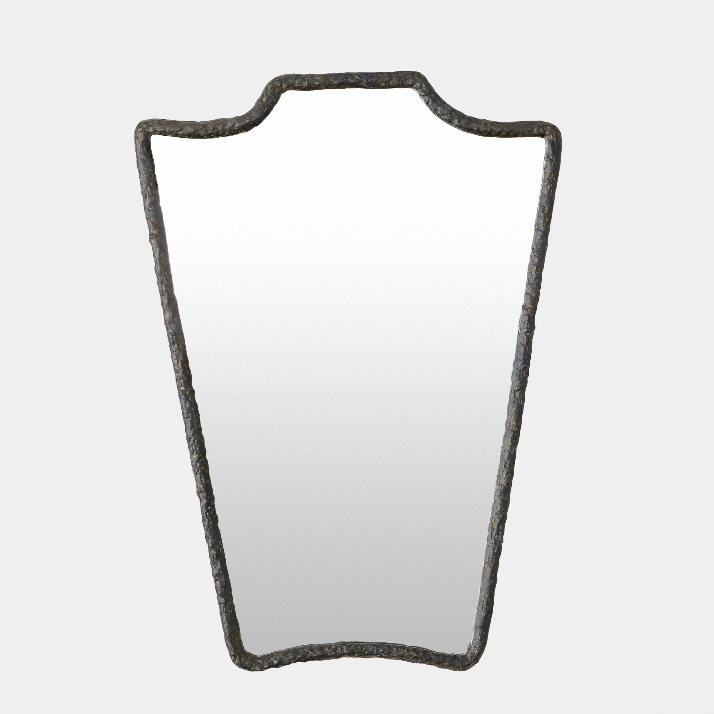 Bouclier Cast Metal Wall Mirror
