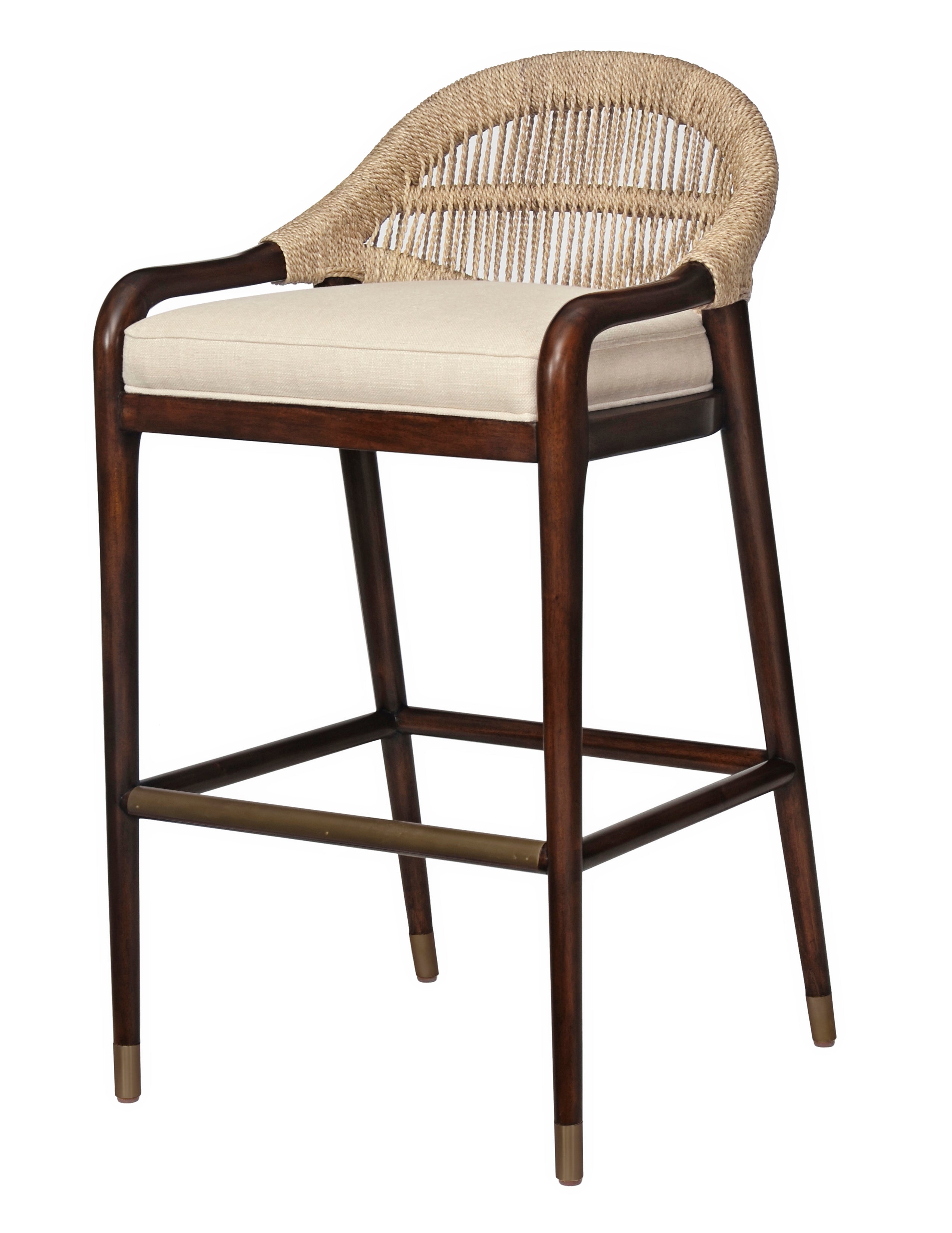 Low Back Bar Stool - Flax