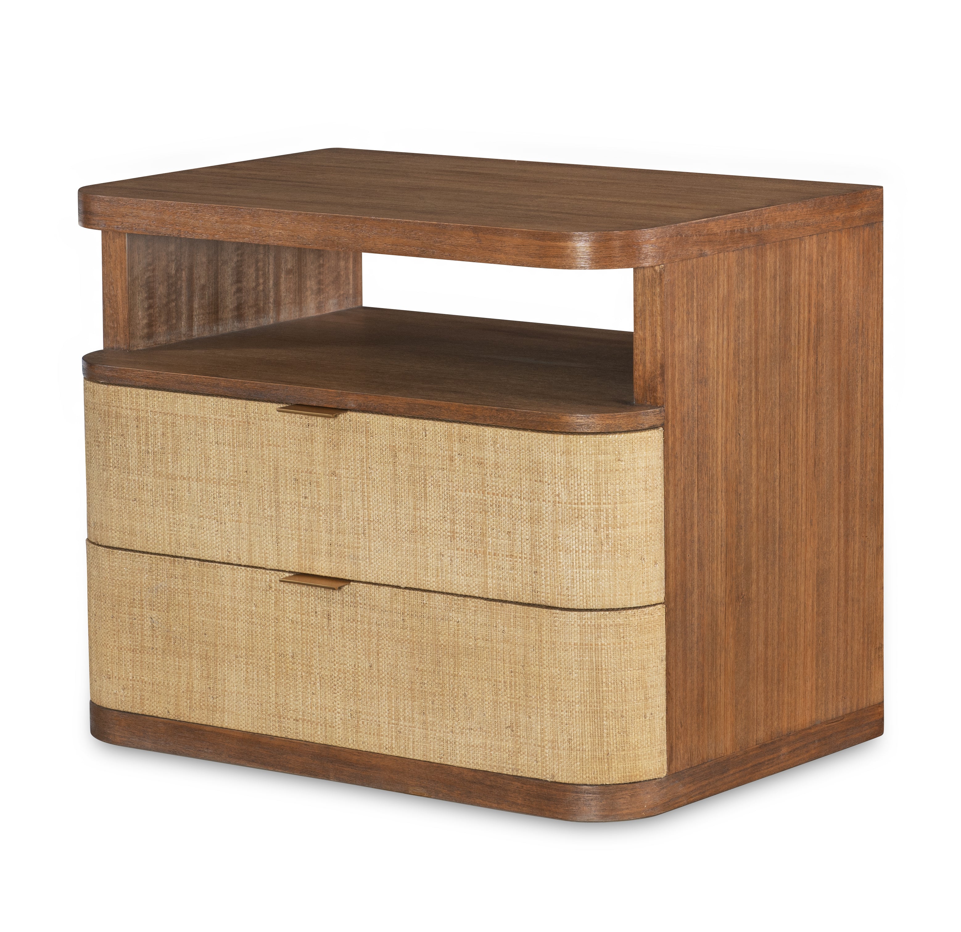 Cruz Two Drawer Large Nightstand