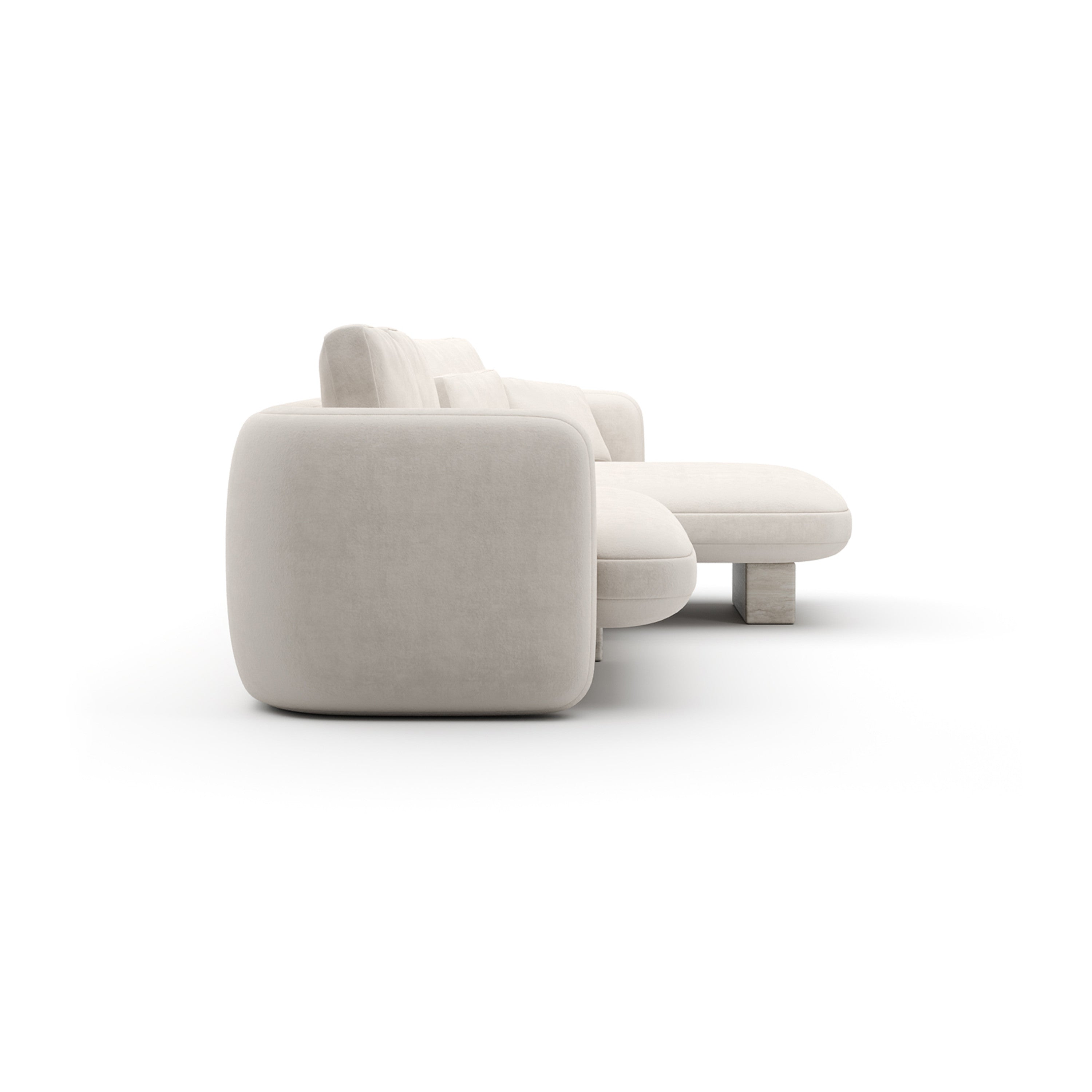 Overlap Right Chaise Sec Small Ecru – Sectionals by Caracole | Sutter & Vale