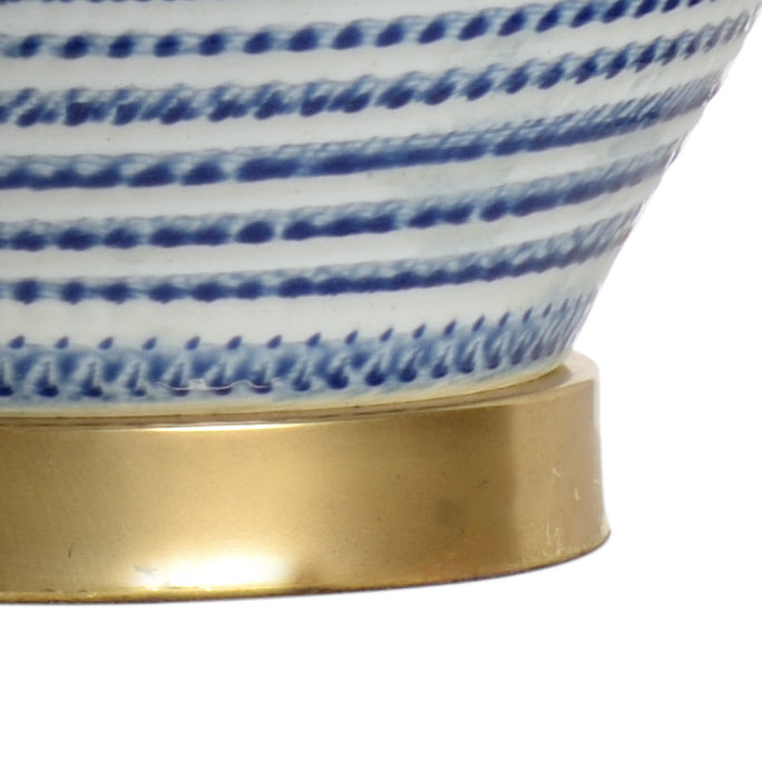 Classic Lamp - Blue/Gold in 31 / Ceramic/Porcelain - Chelsea House