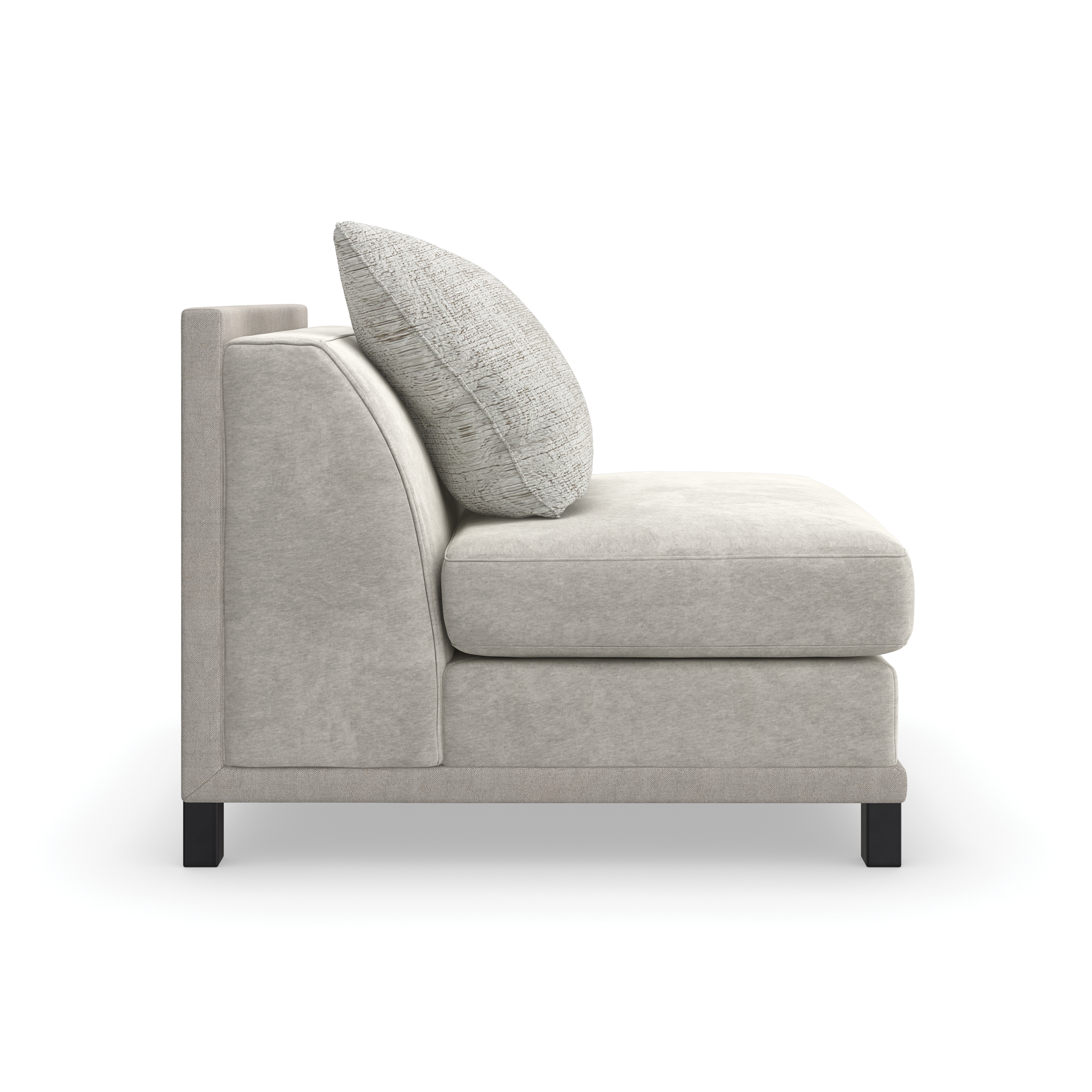 Tuxedo Armless Chair – Accent Chairs by Caracole | Sutter & Vale