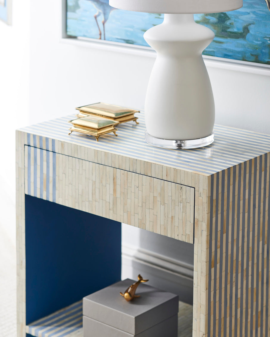 Whale Handle Box - Gray in 7 / Leather - Chelsea House