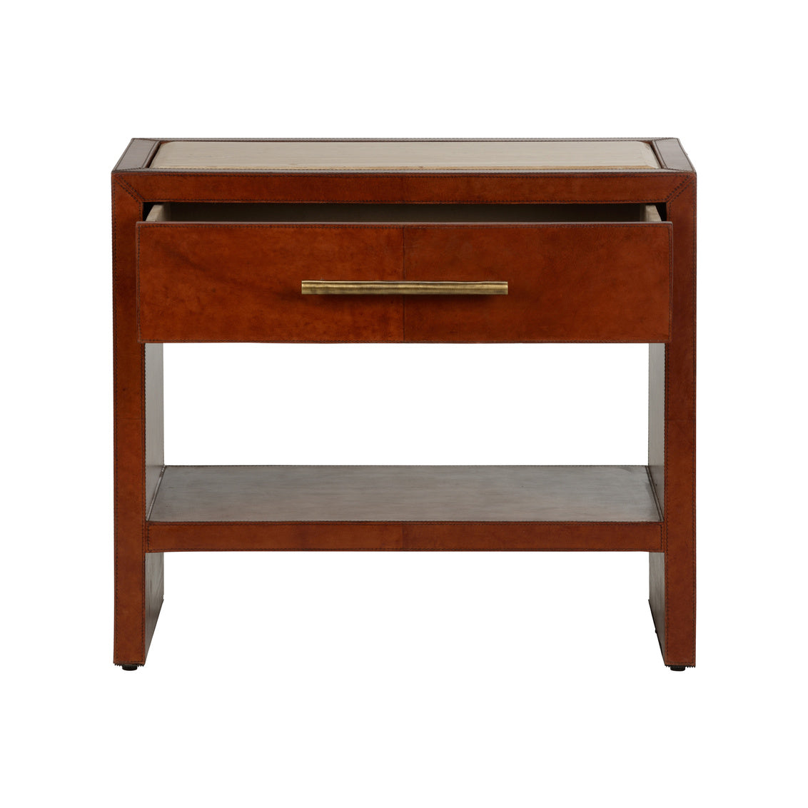 Santino Nightstand in 25.5 / Leather - Chelsea House