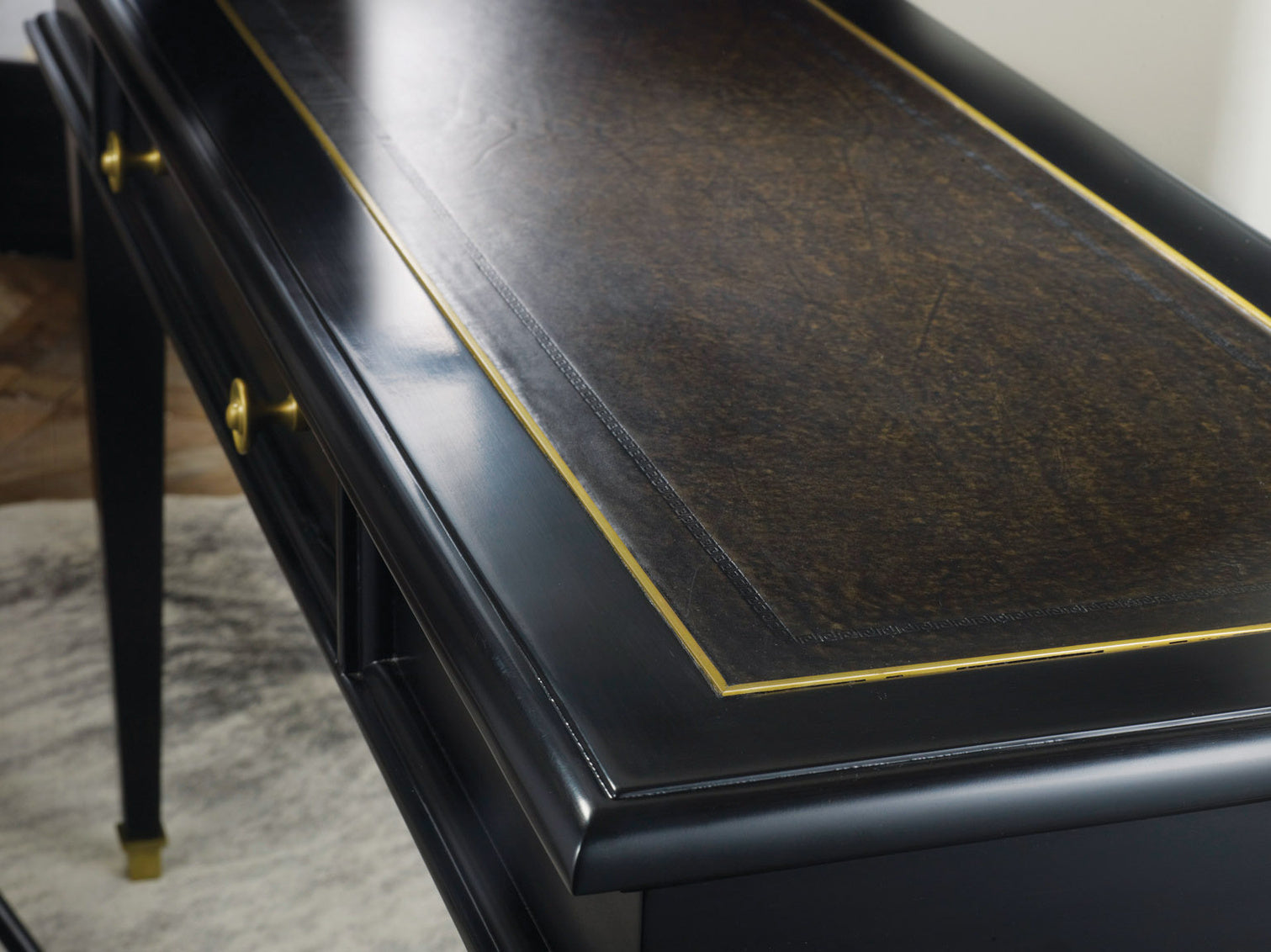 Ebonized Classical Writing Table – Accent Tables by Modern History | Sutter & Vale