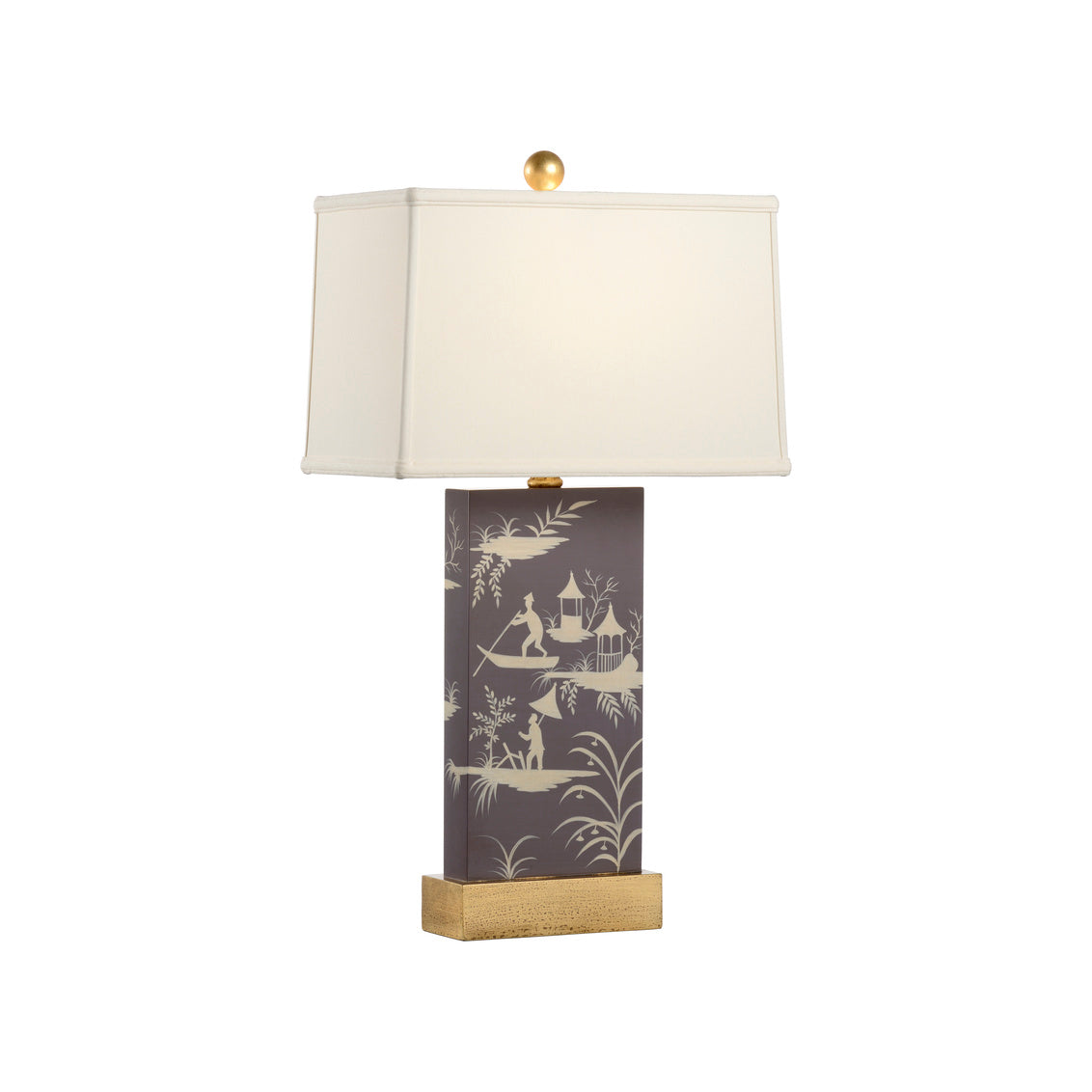 Chinoiserie Panel Lamp in 28.5 / Wood - Chelsea House