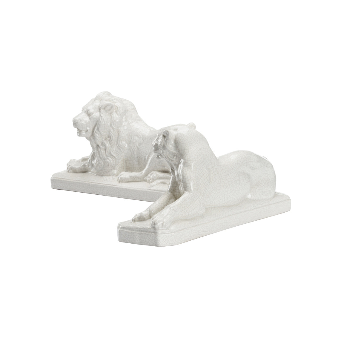 White Lions (PR) in 8 / Ceramic/Porcelain - Chelsea House