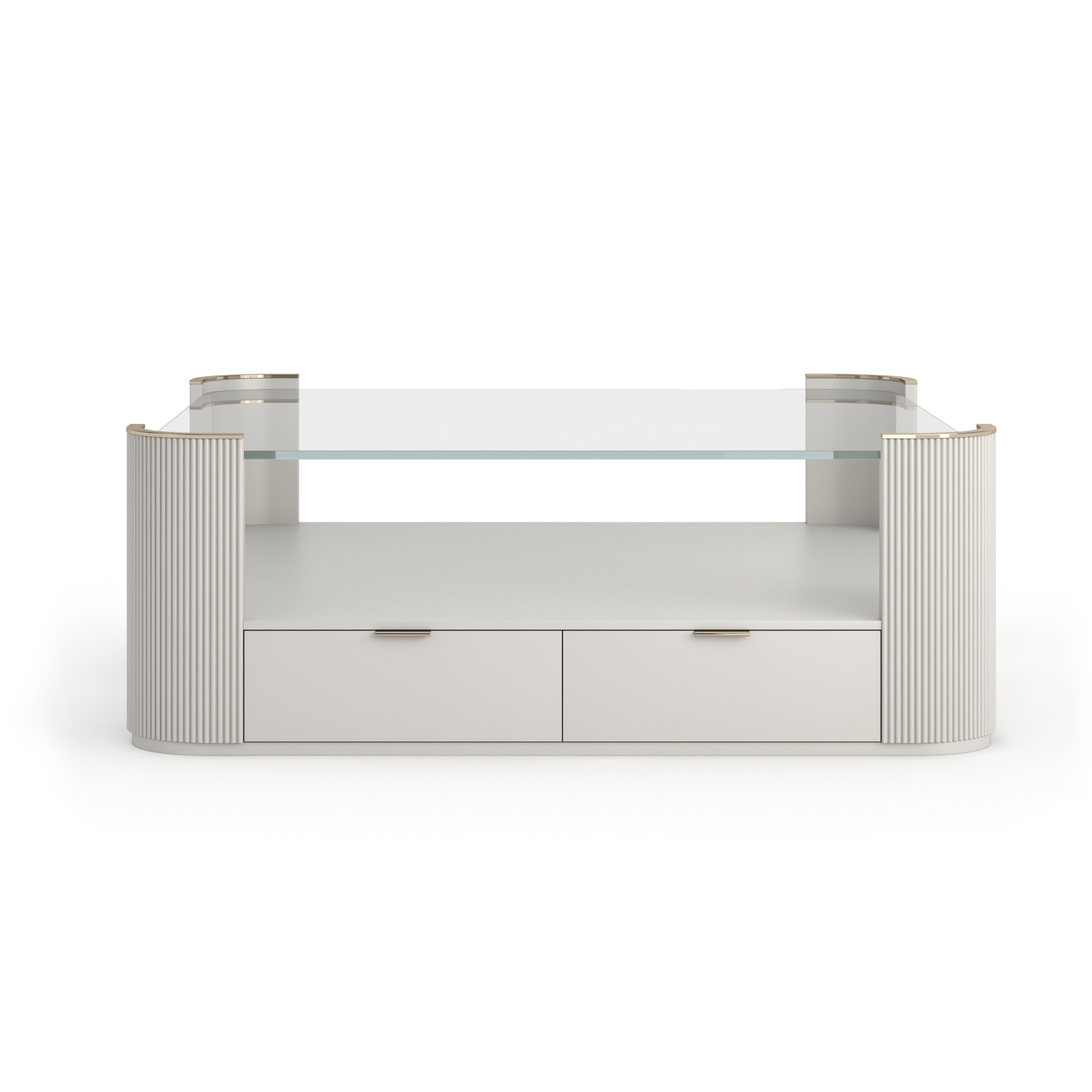 Love Square Cocktail Table - Matte Pearl – Cocktail Tables by Caracole | Sutter & Vale
