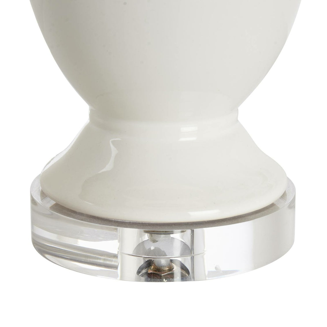 Neoclassical Lamp - White in White Glaze / Ceramic/Porcelain - Chelsea House