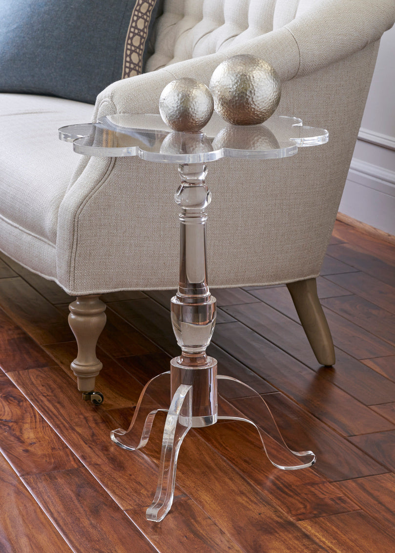Mount Pleasant Side Table in Clear / Acrylic - Chelsea House