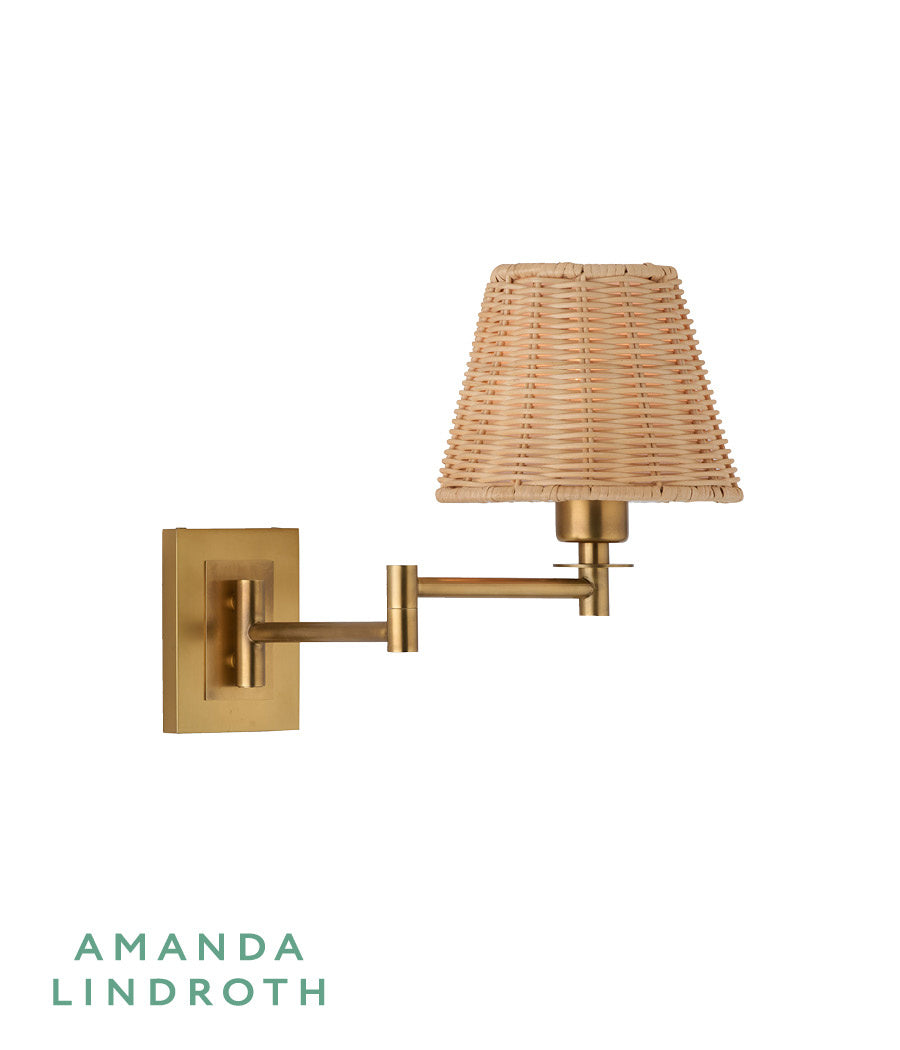 Uptown Sconce in Antique/Natural / Brass - Chelsea House