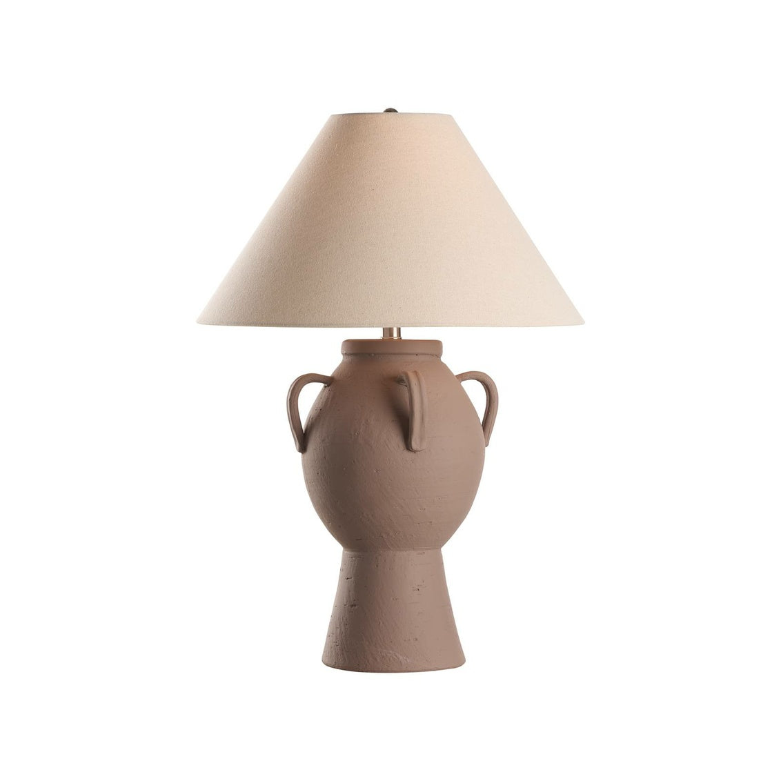 Noor Table Lamp in Taupe Glaze / Ceramic/Porcelain - Chelsea House