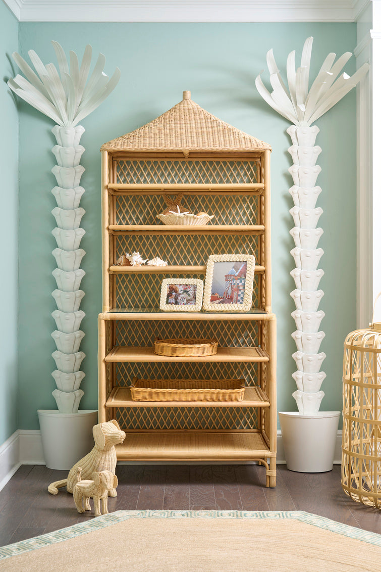 Wavy Wicker Tray in Natural / Rattan - Chelsea House