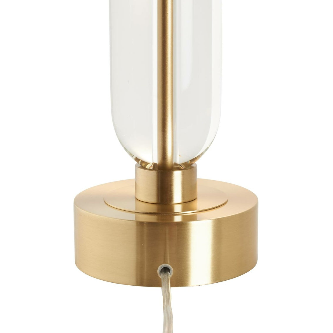 Flynn Table Lamp in Clear/Brushed Brass / Crystal - Chelsea House