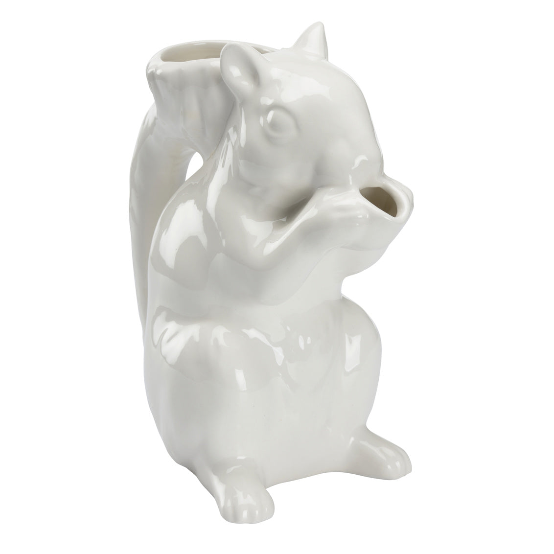Squirrel Pitcher - White in 9.5 / Ceramic/Porcelain - Chelsea House