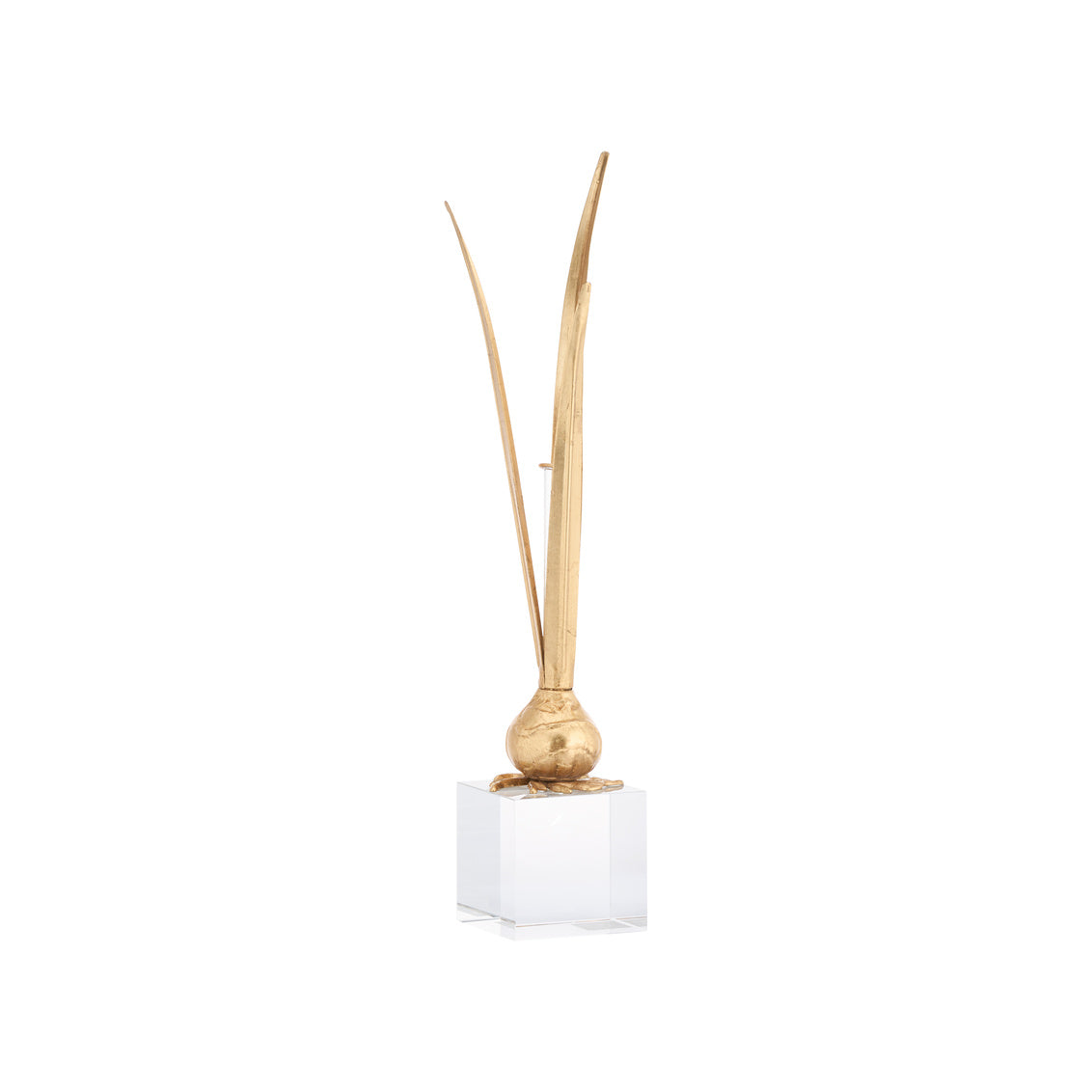 Bulb Gold Leaf Vase