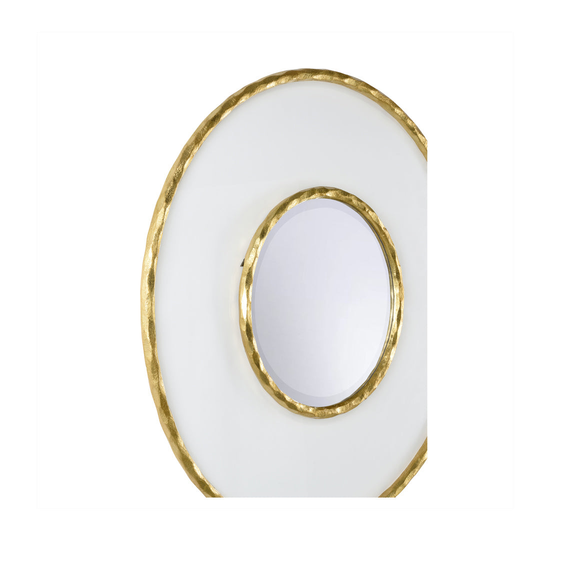 Hand Hammered and Acrylic Mirror in 46.5 / Metal - Chelsea House